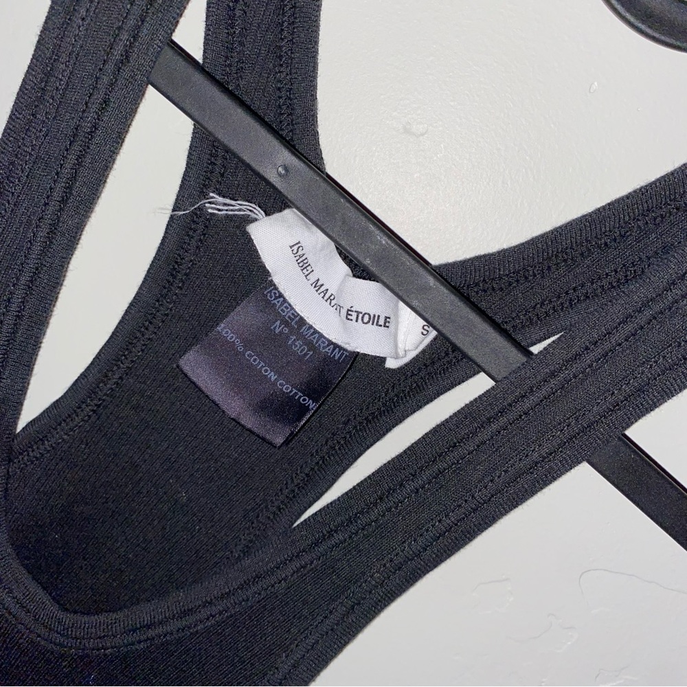 **SOLD** Isabel Marant Etoile tank top long ribbed black S